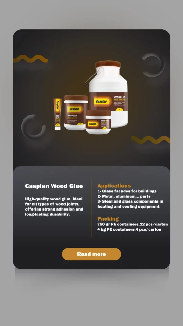 Caspian Wood Glue banner by Summit Tech Co(DBA Alvand)